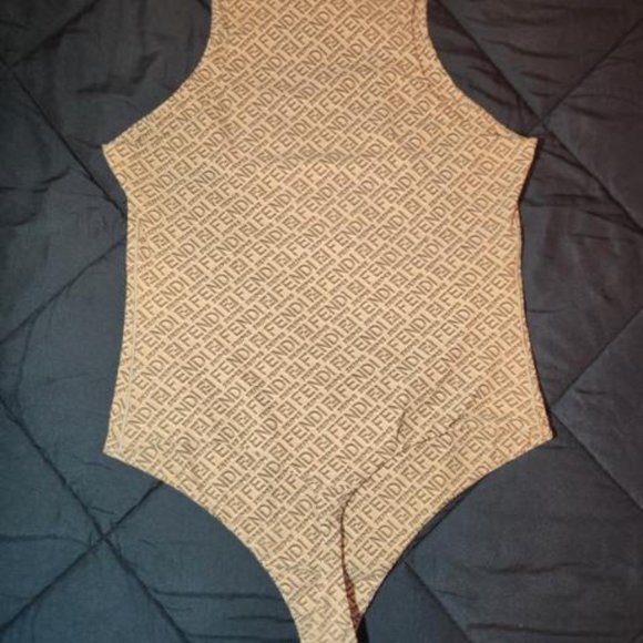 FENDI x SKIMS- High Neck Body Suit- PLUS SIZE - Picture 3 of 5